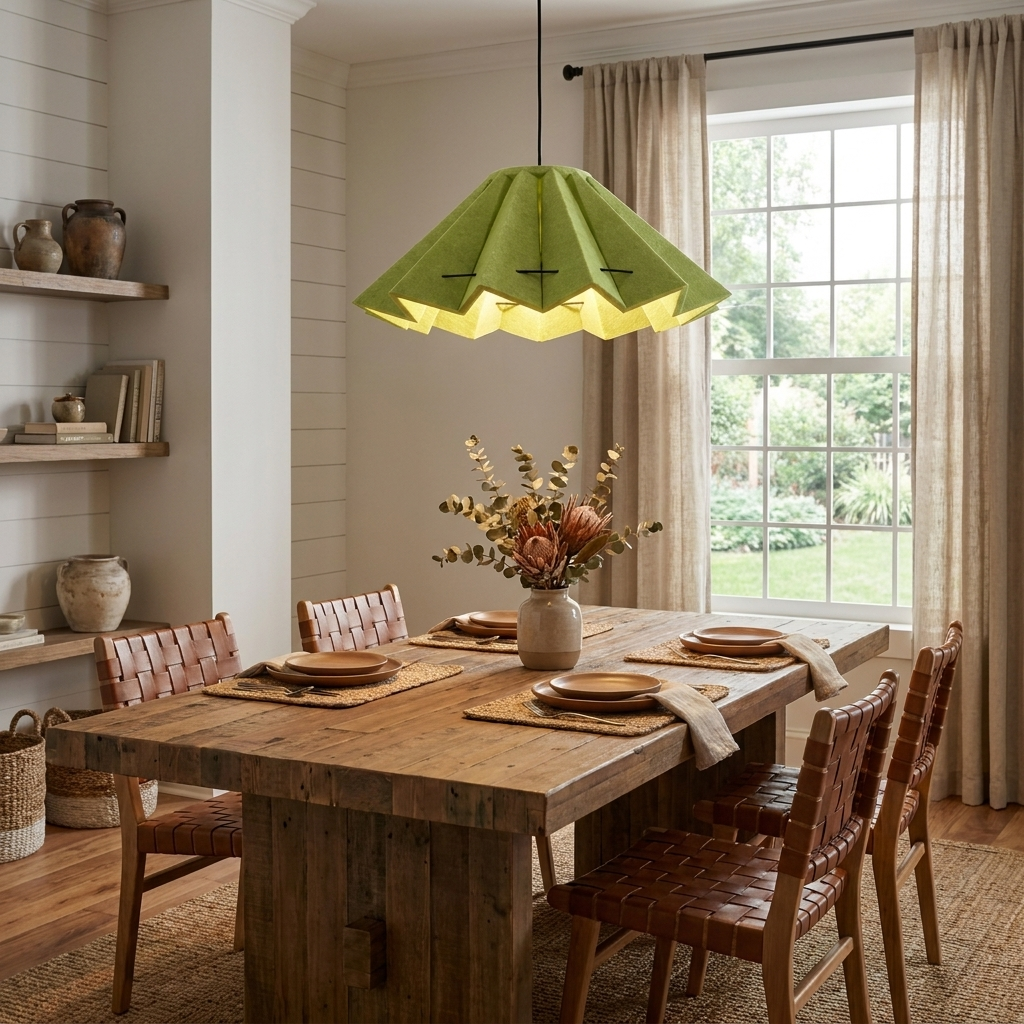 Fold Acoustic Felt Pleated Pendant Lamp-Neutral Decor