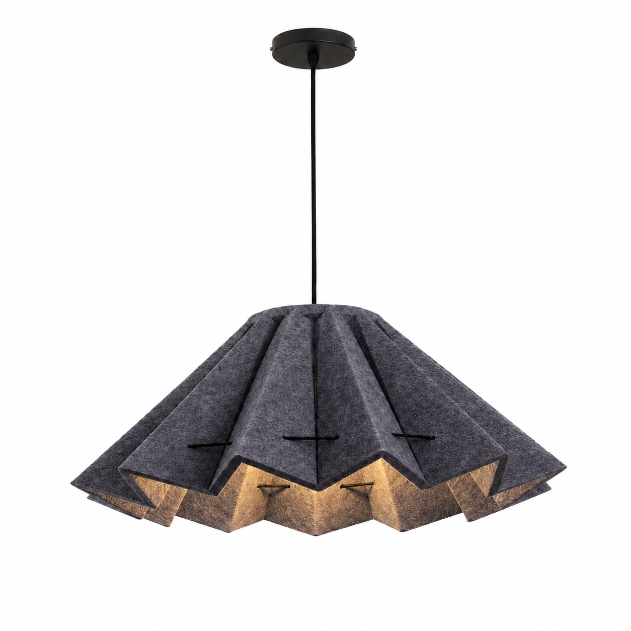 Fold Acoustic Felt Pleated Pendant Lamp-Neutral Decor