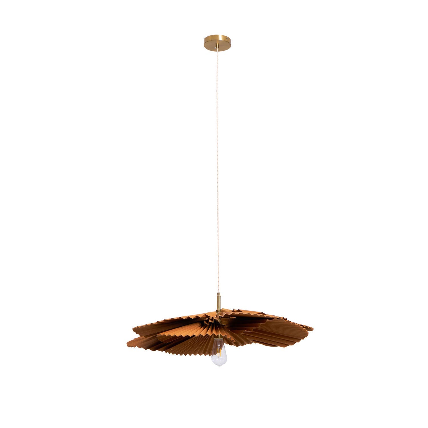 Wilto Pendant Lamp Lotus Leaf Folded Paper Floral-Neutral Decor