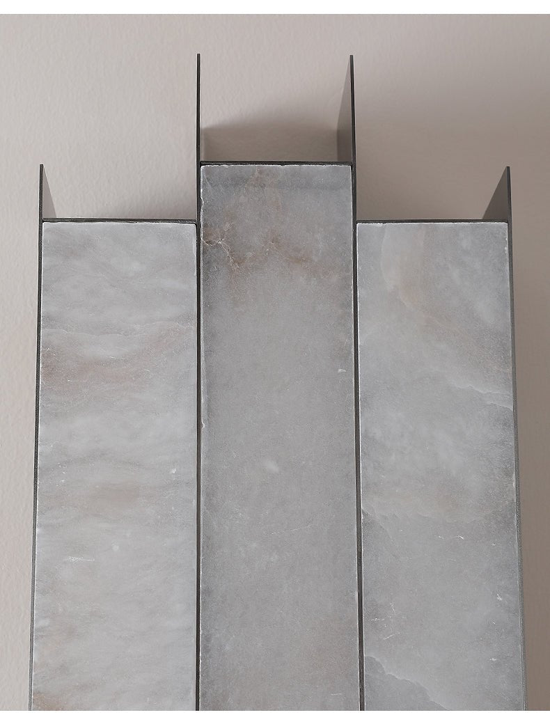 Finto Panel Modern Alabaster Wall Lamp-Neutral Decor