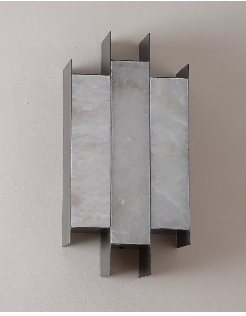 Finto Panel Modern Alabaster Wall Lamp-Neutral Decor