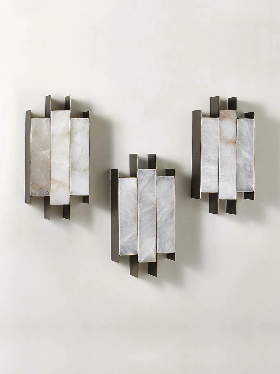 Finto Panel Modern Alabaster Wall Lamp-Neutral Decor