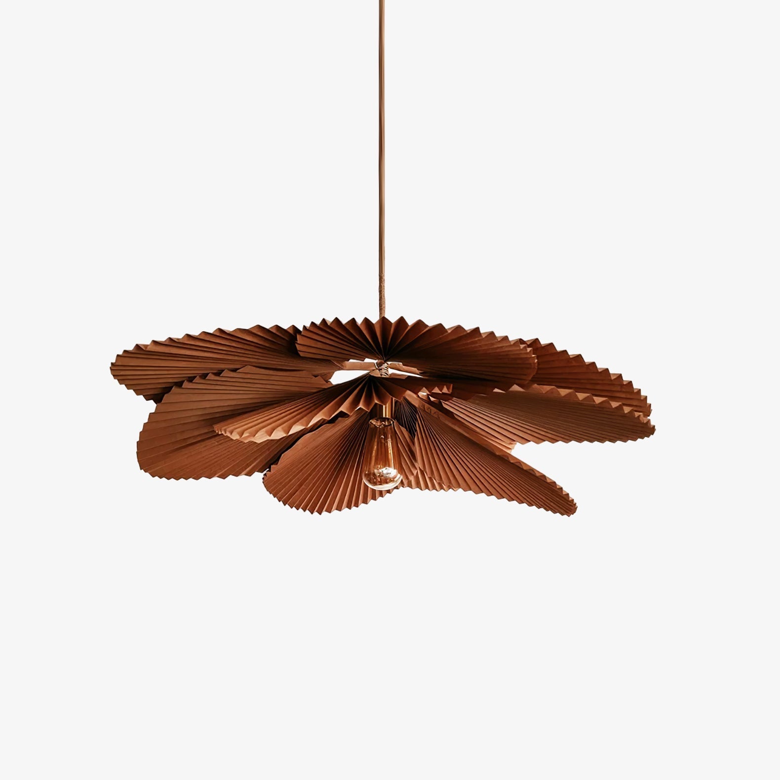 Wilto Pendant Lamp Lotus Leaf Folded Paper Floral-Neutral Decor