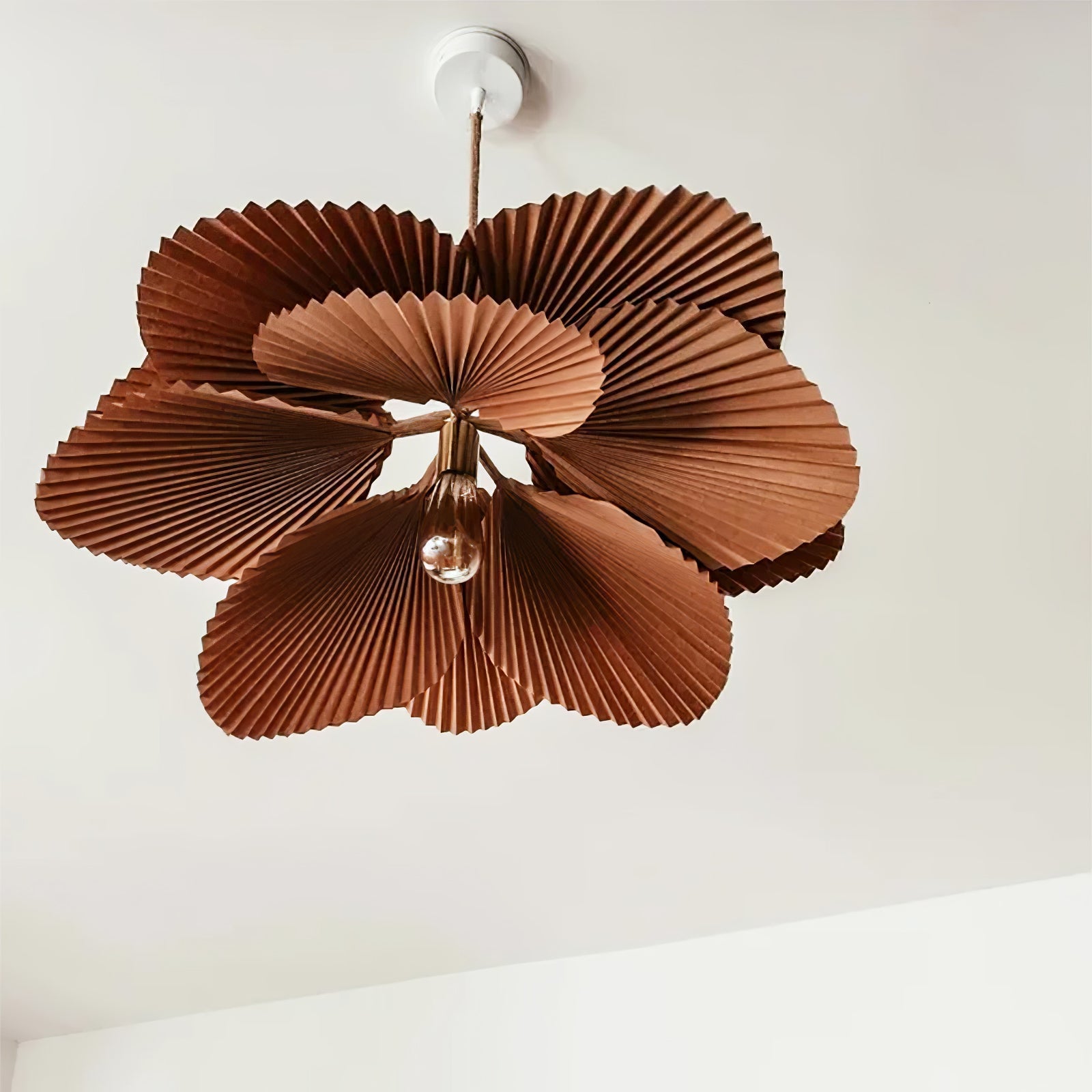 Wilto Pendant Lamp Lotus Leaf Folded Paper Floral-Neutral Decor