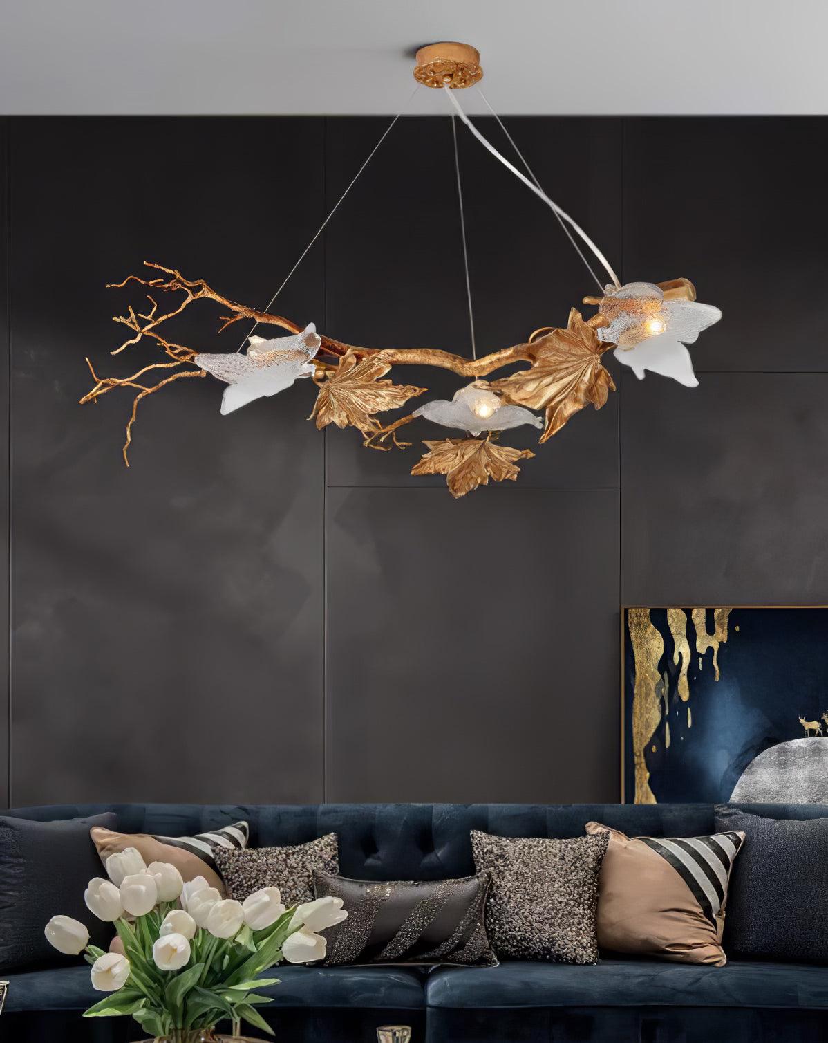 Abigail Luxury Glass Pendant Light-Neutral Decor