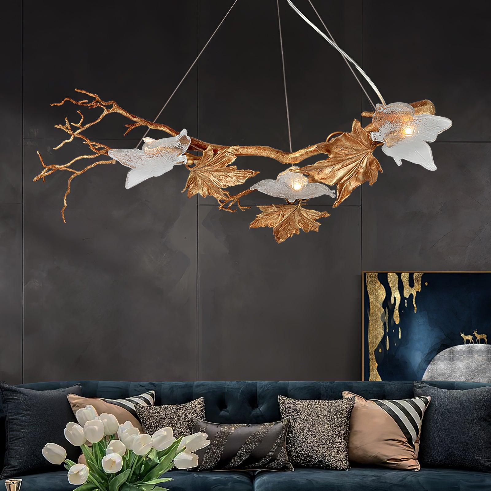 Abigail Luxury Glass Pendant Light-Neutral Decor