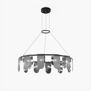 Leo Modern Glass Chandelier-Neutral Decor