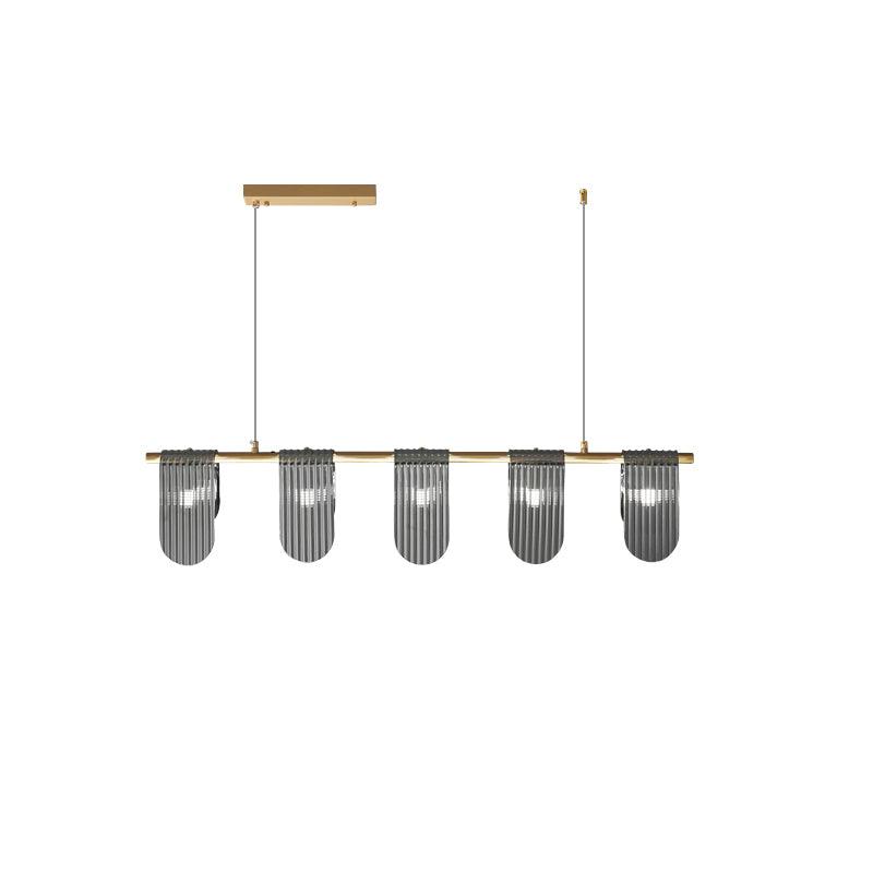 Leo Modern Glass Chandelier-Neutral Decor