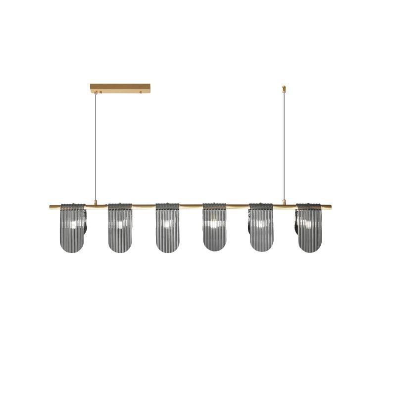 Leo Modern Glass Chandelier-Neutral Decor
