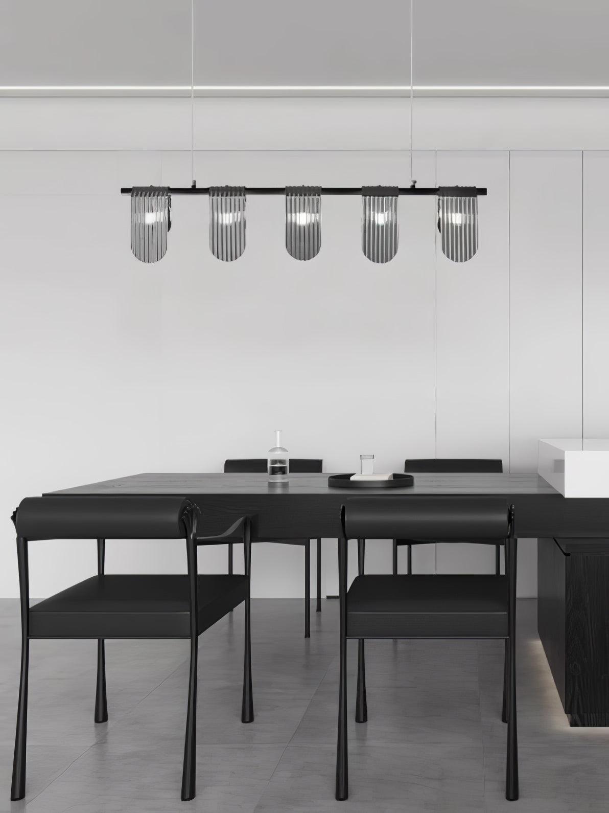 Leo Modern Glass Chandelier-Neutral Decor