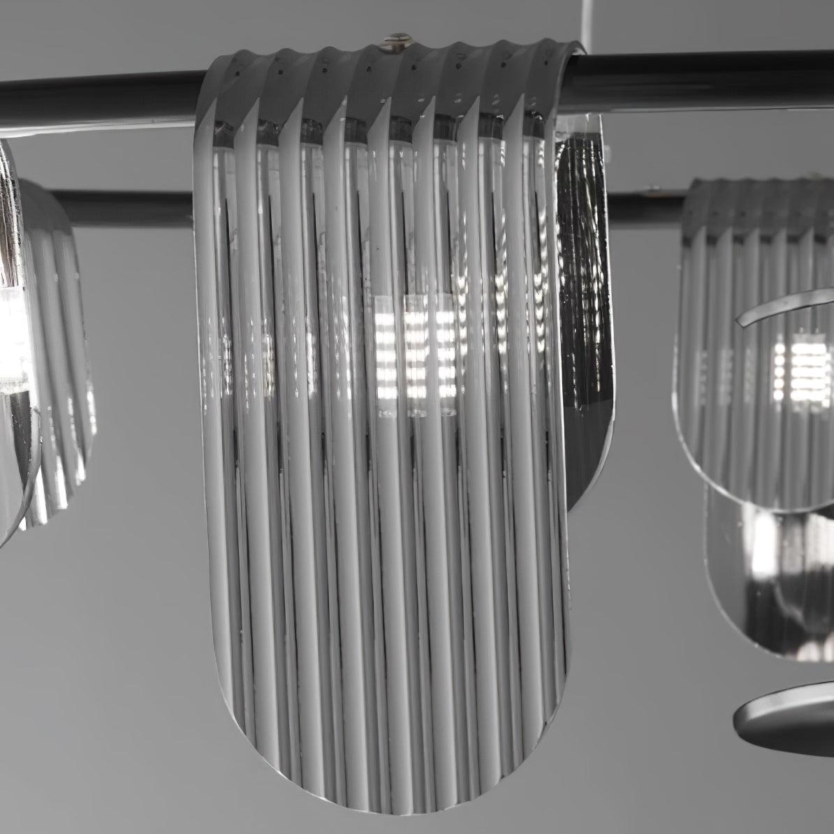 Leo Modern Glass Chandelier-Neutral Decor