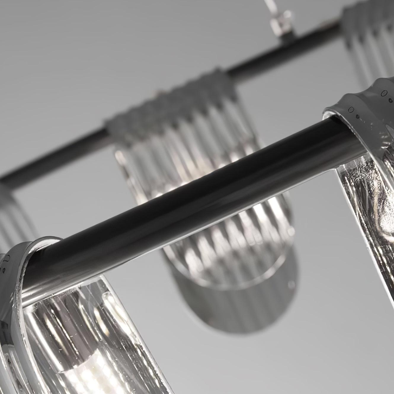 Leo Modern Glass Chandelier-Neutral Decor