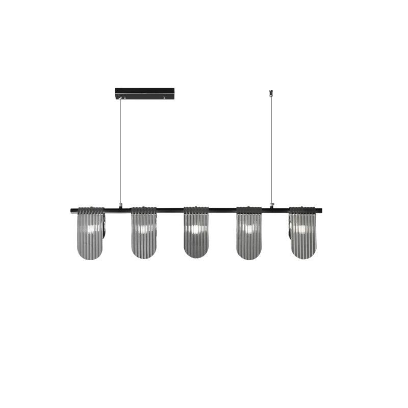 Leo Modern Glass Chandelier-Neutral Decor