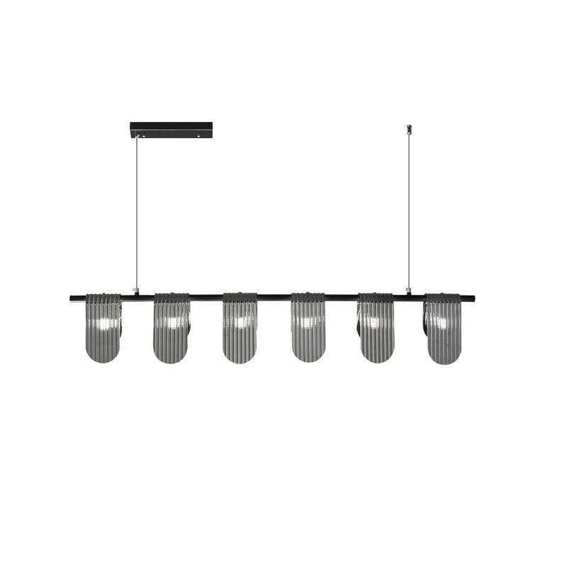 Leo Modern Glass Chandelier-Neutral Decor
