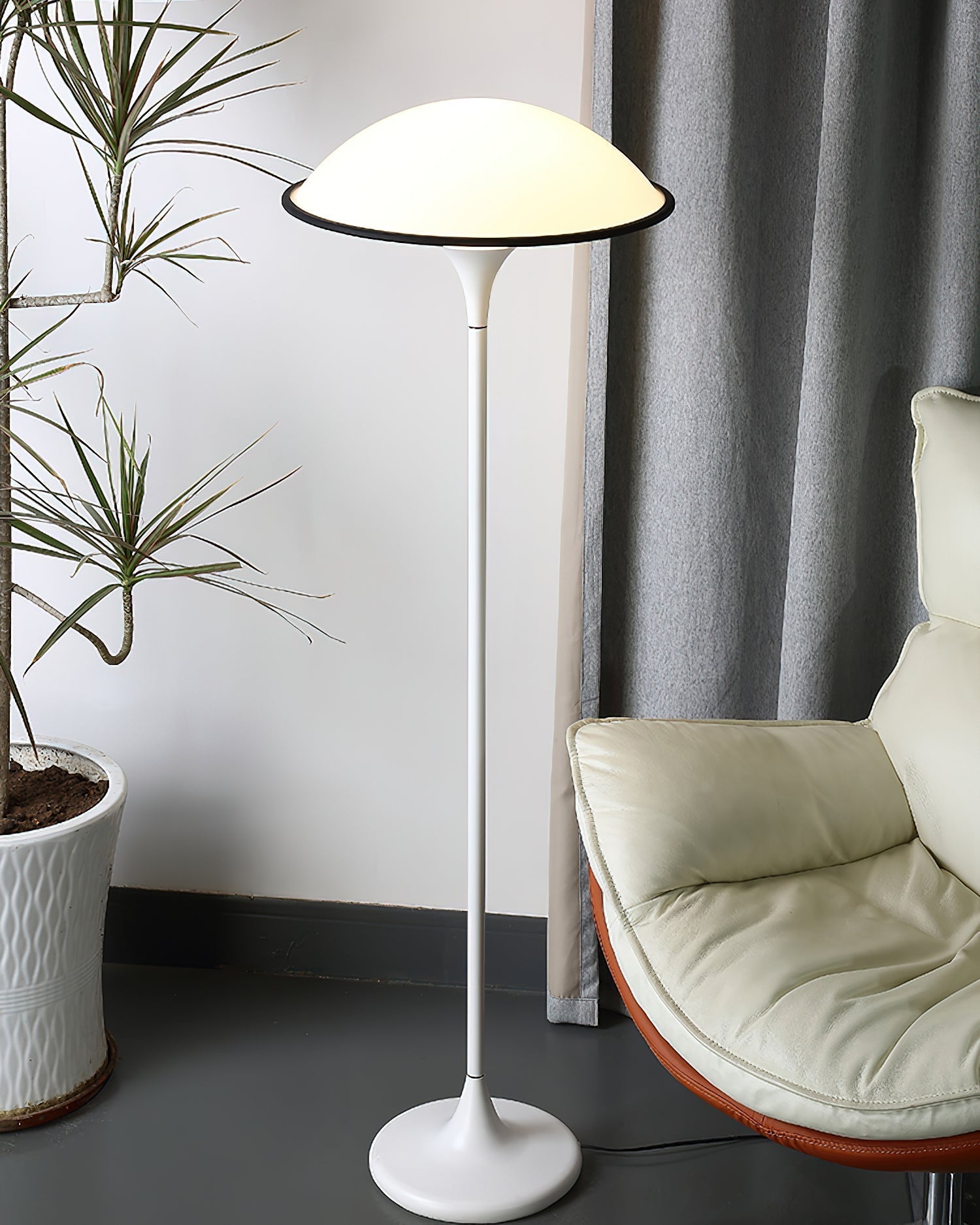 Ormaren Retro Acrylic Floor Lamp-Neutral Decor