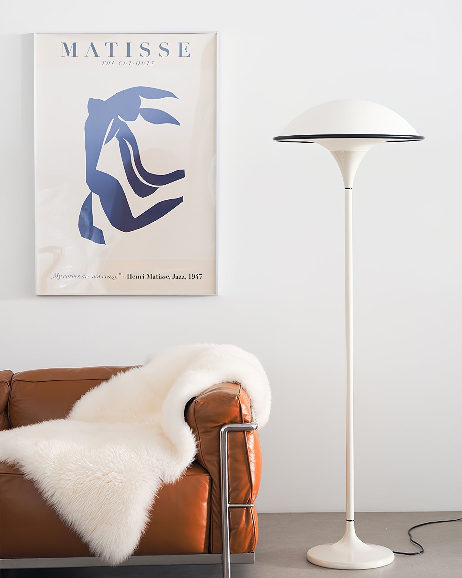 Ormaren Retro Acrylic Floor Lamp-Neutral Decor