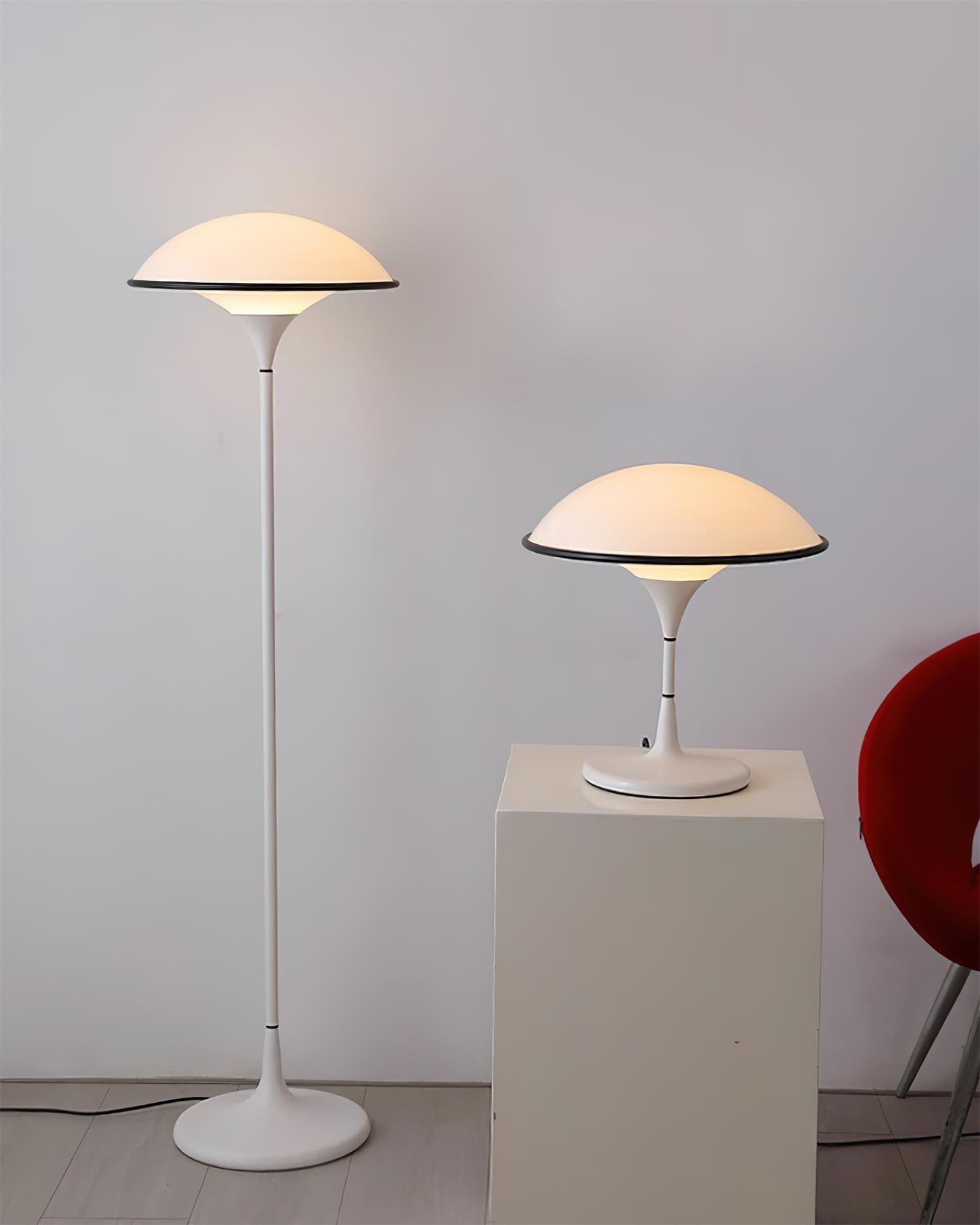 Ormaren Retro Acrylic Floor Lamp-Neutral Decor