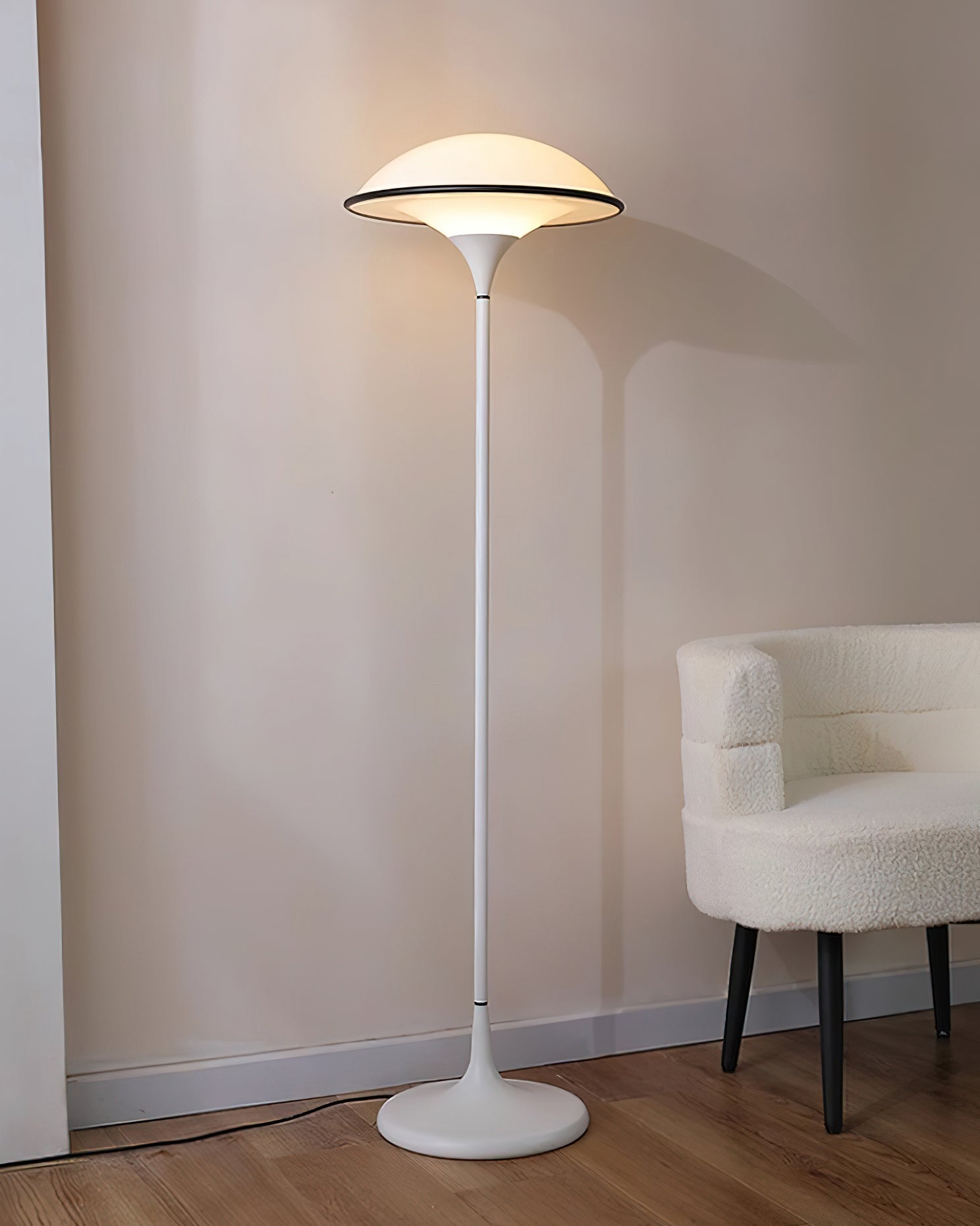 Ormaren Retro Acrylic Floor Lamp-Neutral Decor
