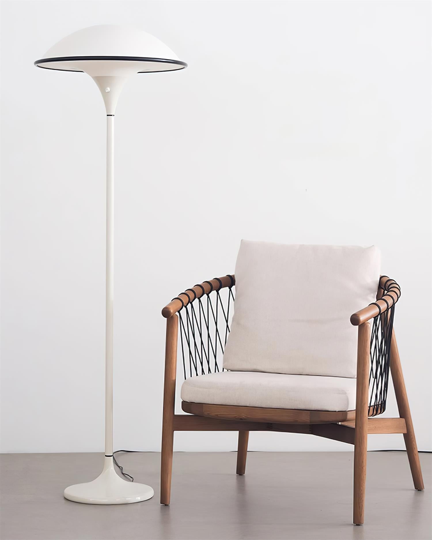 Ormaren Retro Acrylic Floor Lamp-Neutral Decor