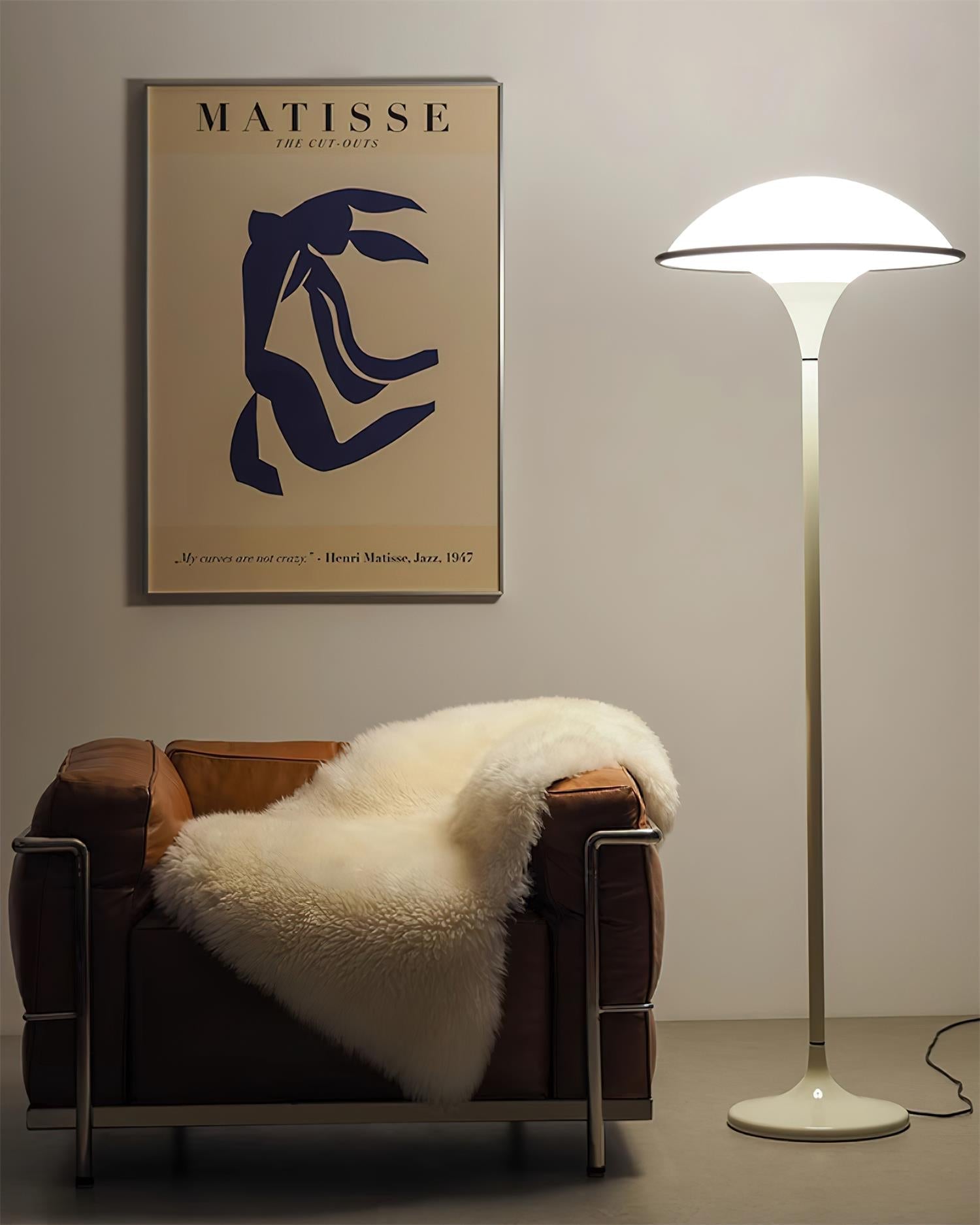 Ormaren Retro Acrylic Floor Lamp-Neutral Decor
