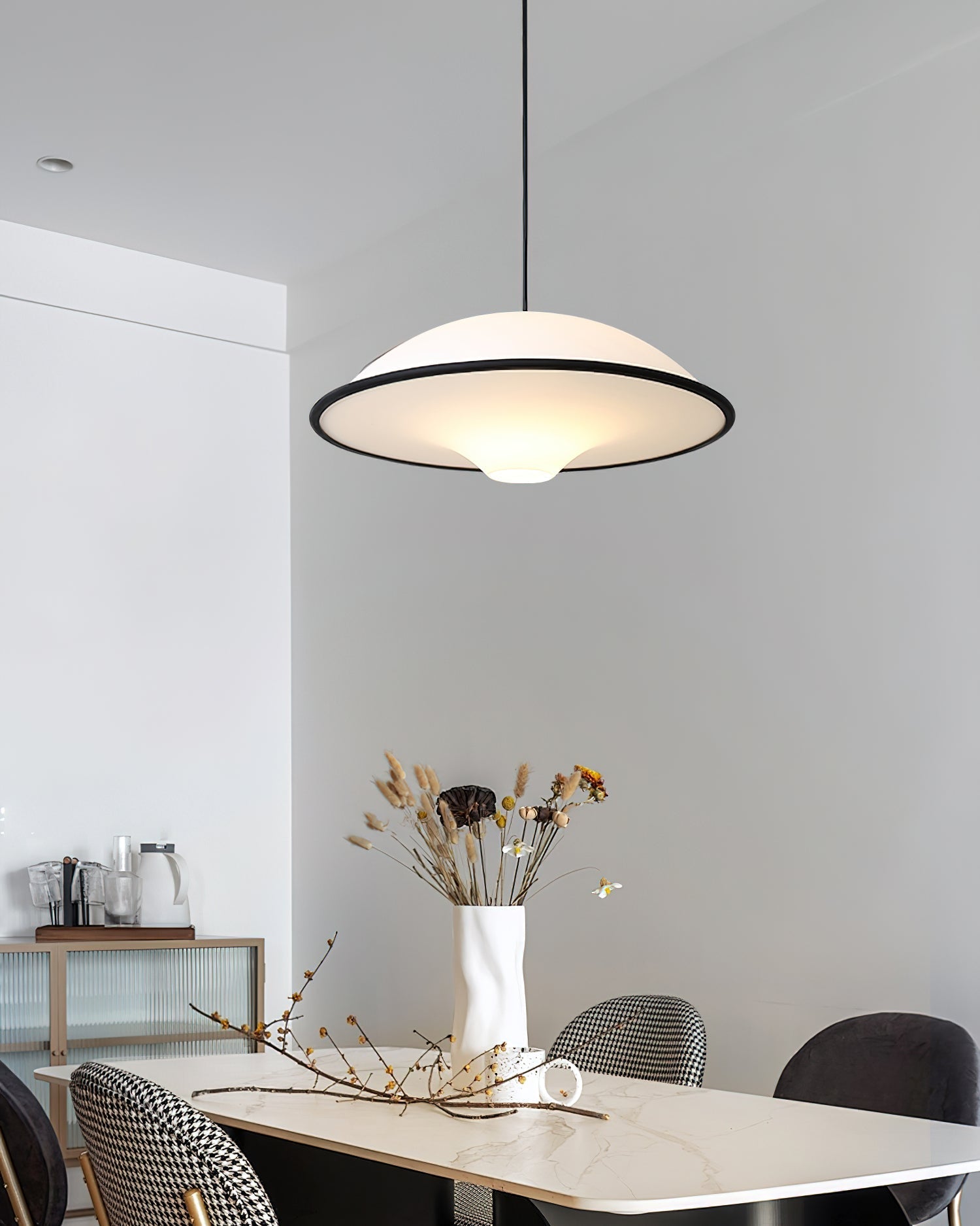 Veda Modern Acrylic Pendant Light-Neutral Decor