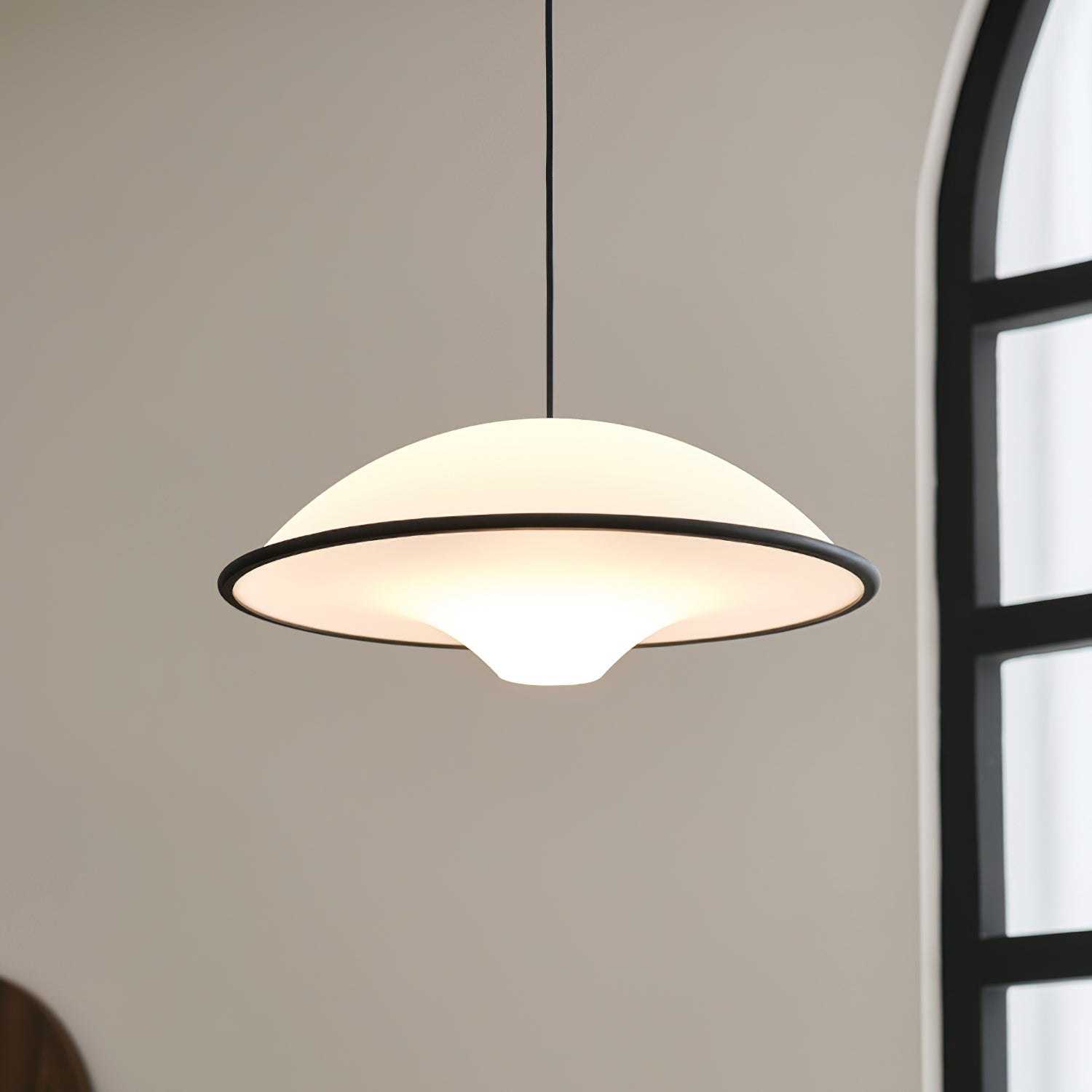 Veda Modern Acrylic Pendant Light-Neutral Decor