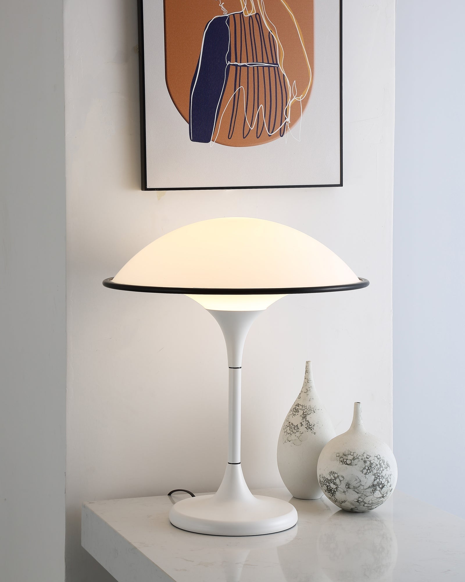 Revenor Acrylic Futuristic Table Lamp-Neutral Decor