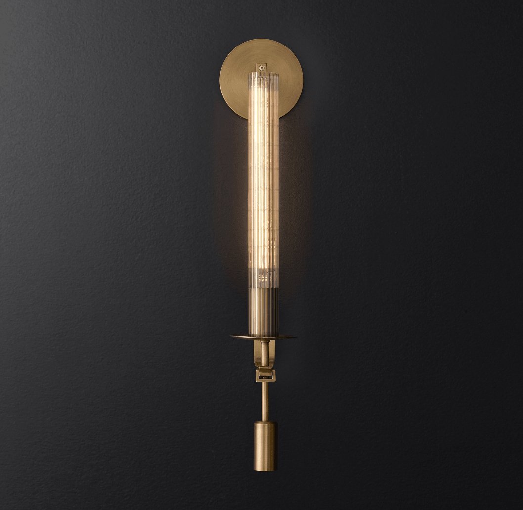 Ceshaisra French Classicism Plug-in Brass Glass Wall Lamp-Neutral Decor