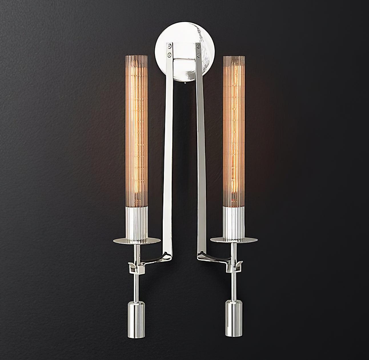 Ceshaisra French Classicism Plug-in Brass Glass Wall Lamp-Neutral Decor