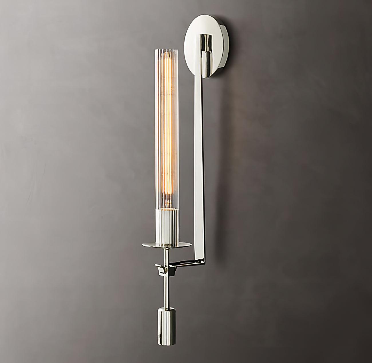 Ceshaisra French Classicism Plug-in Brass Glass Wall Lamp-Neutral Decor