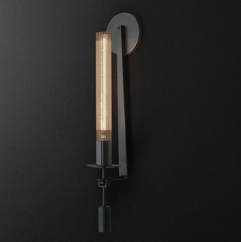 Ceshaisra French Classicism Plug-in Brass Glass Wall Lamp-Neutral Decor