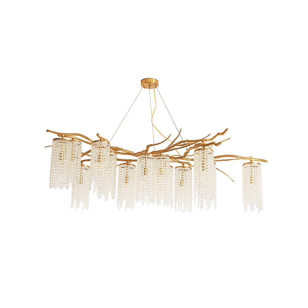 Avvariel Organic Brass Chandelier-Neutral Decor