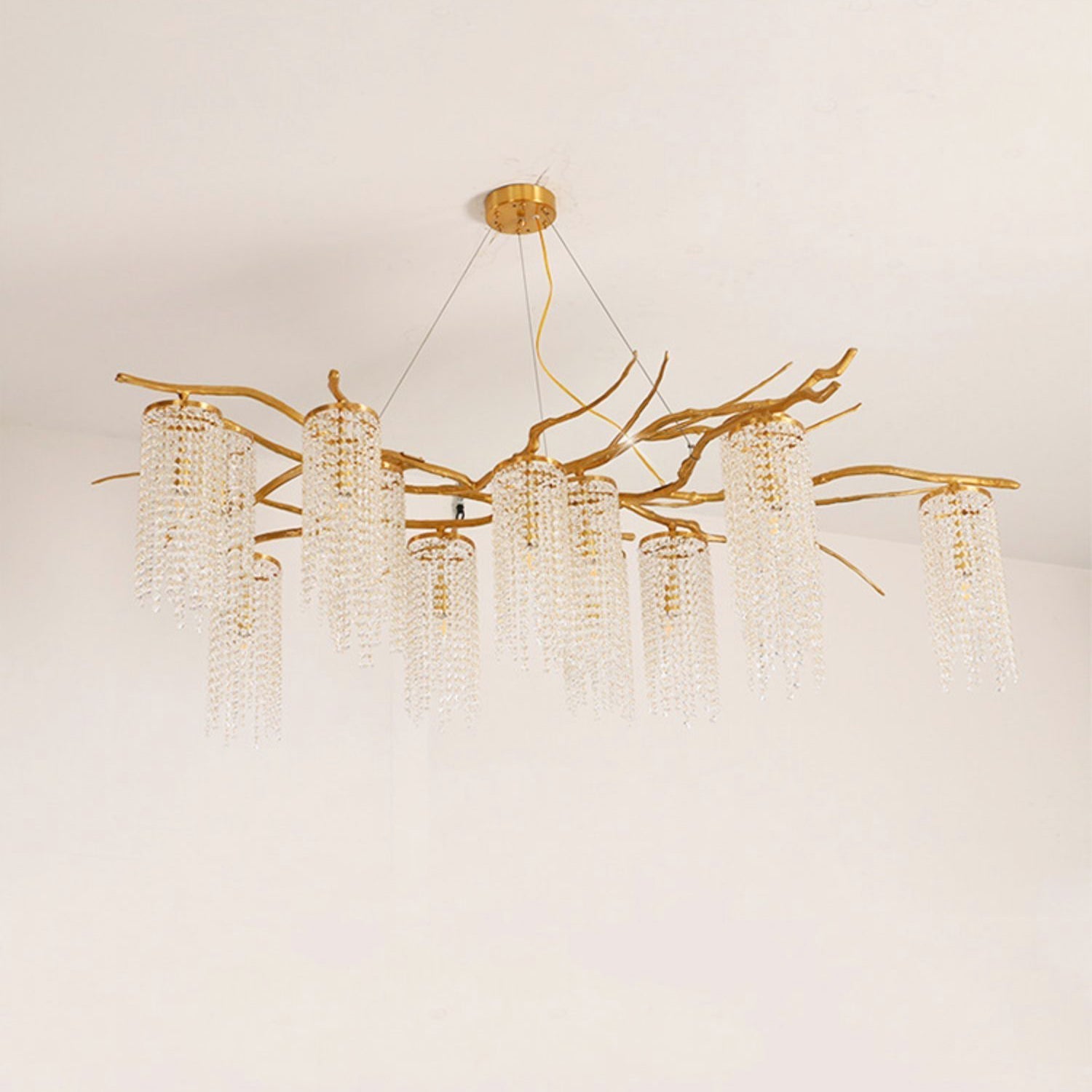 Avvariel Organic Brass Chandelier-Neutral Decor