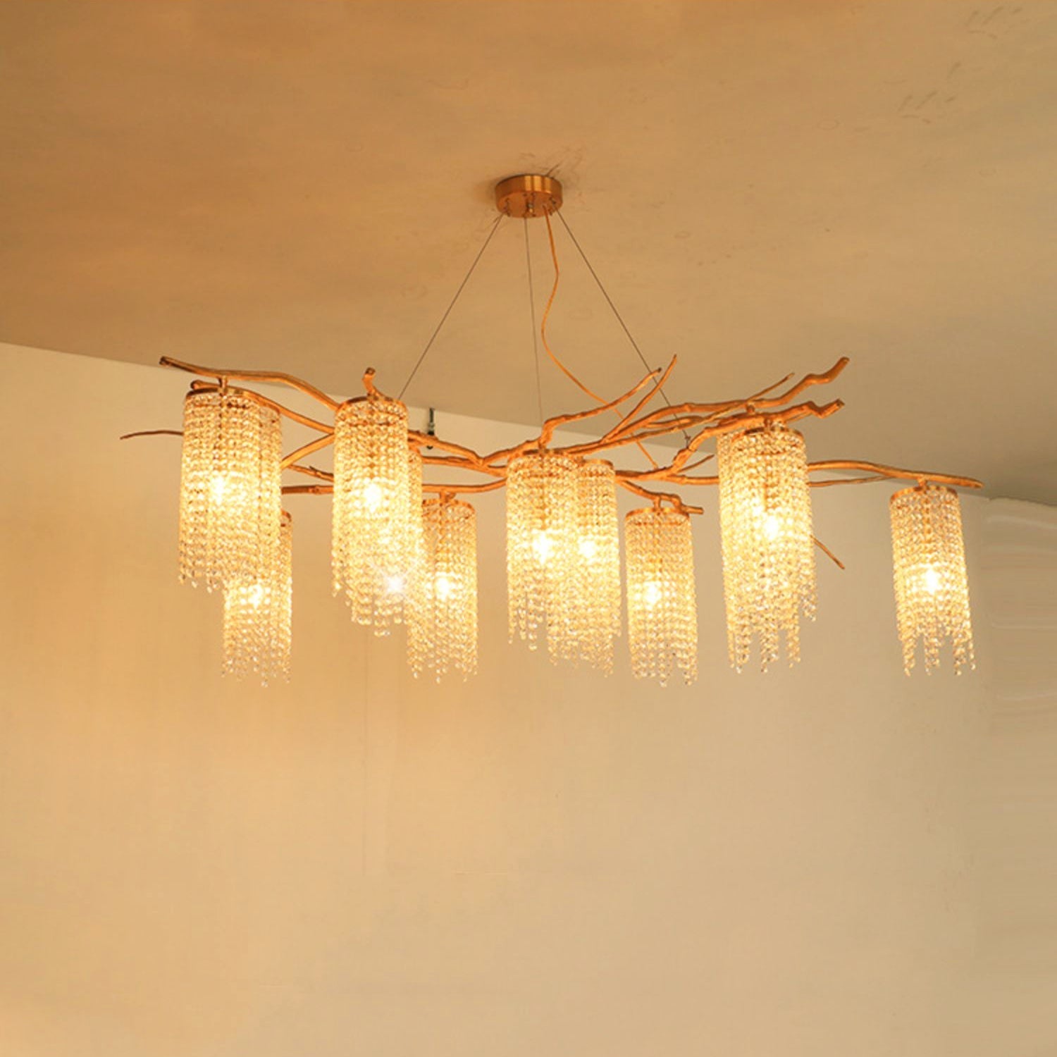 Avvariel Organic Brass Chandelier-Neutral Decor