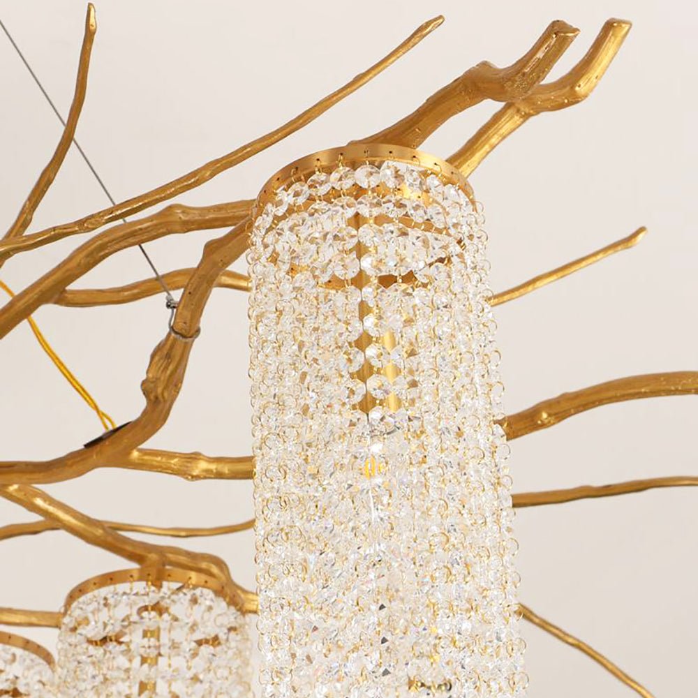Avvariel Organic Brass Chandelier-Neutral Decor