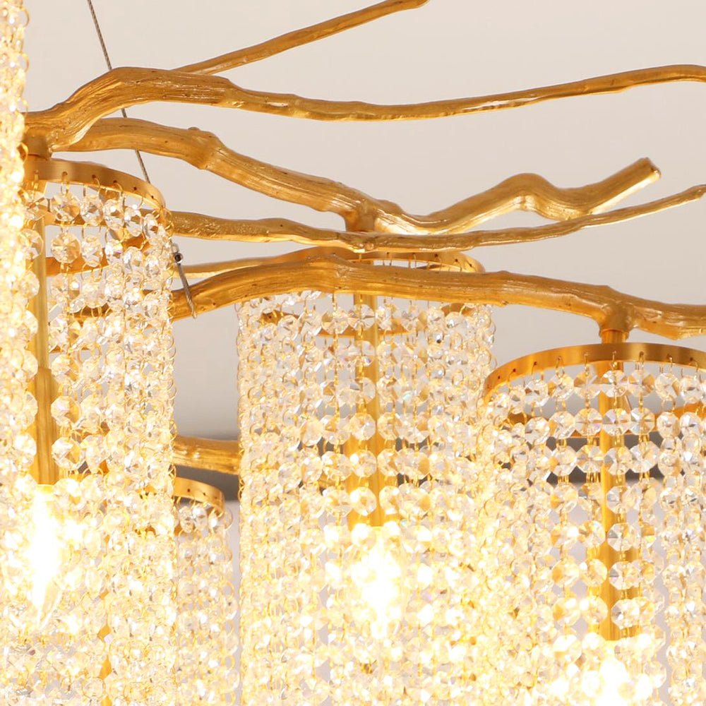 Avvariel Organic Brass Chandelier-Neutral Decor