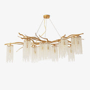 Avvariel Organic Brass Chandelier-Neutral Decor
