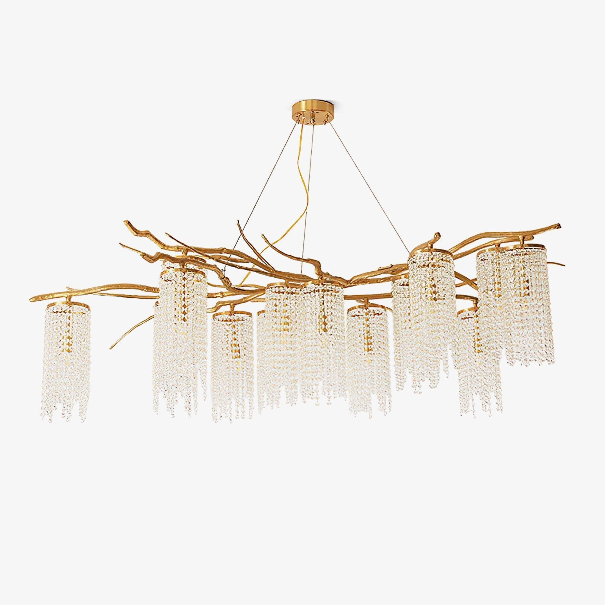 Avvariel Organic Brass Chandelier-Neutral Decor