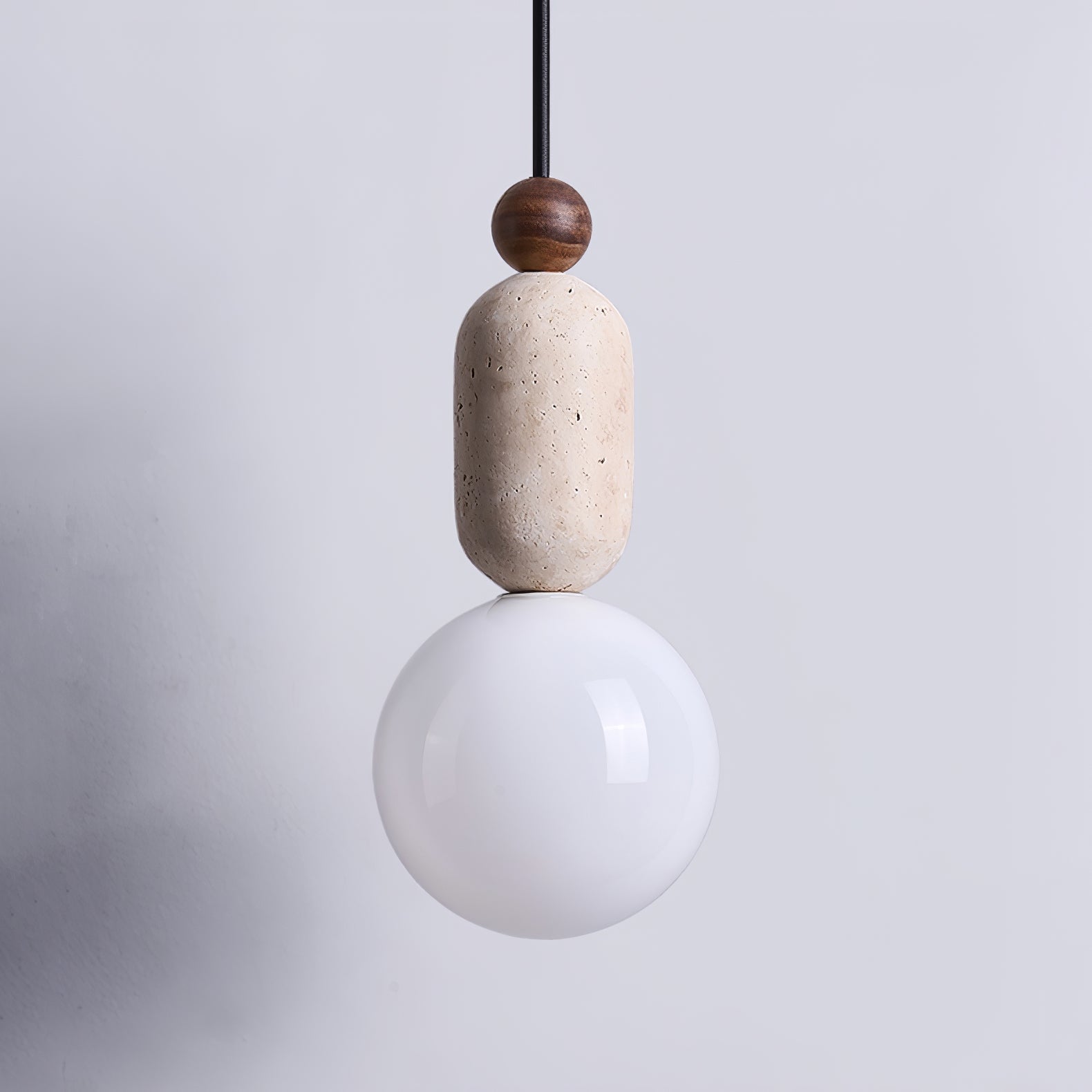 Vaarnii Travertine Pendant Light-Neutral Decor