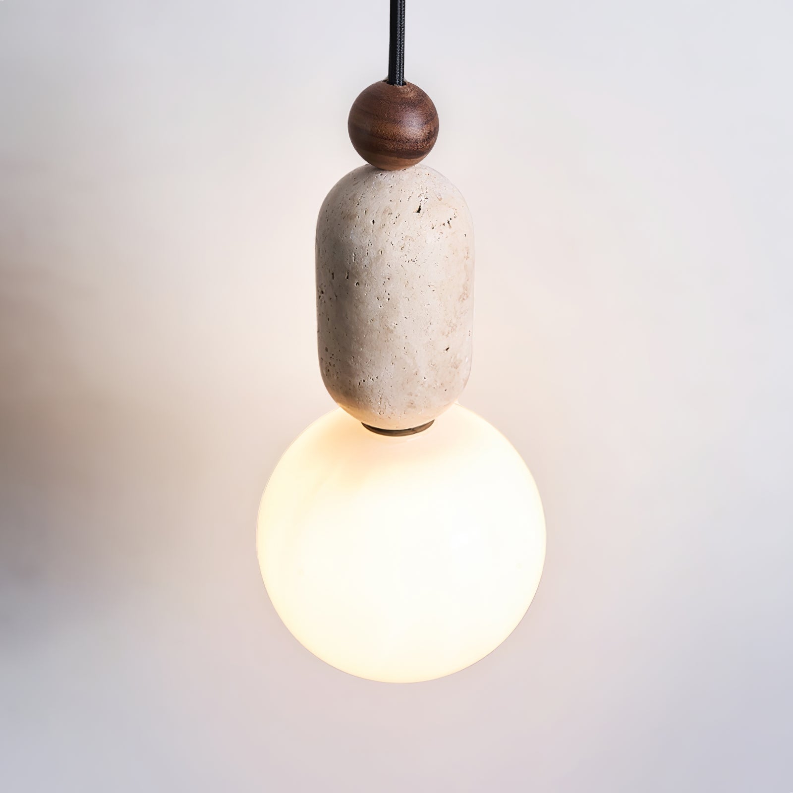 Vaarnii Travertine Pendant Light-Neutral Decor
