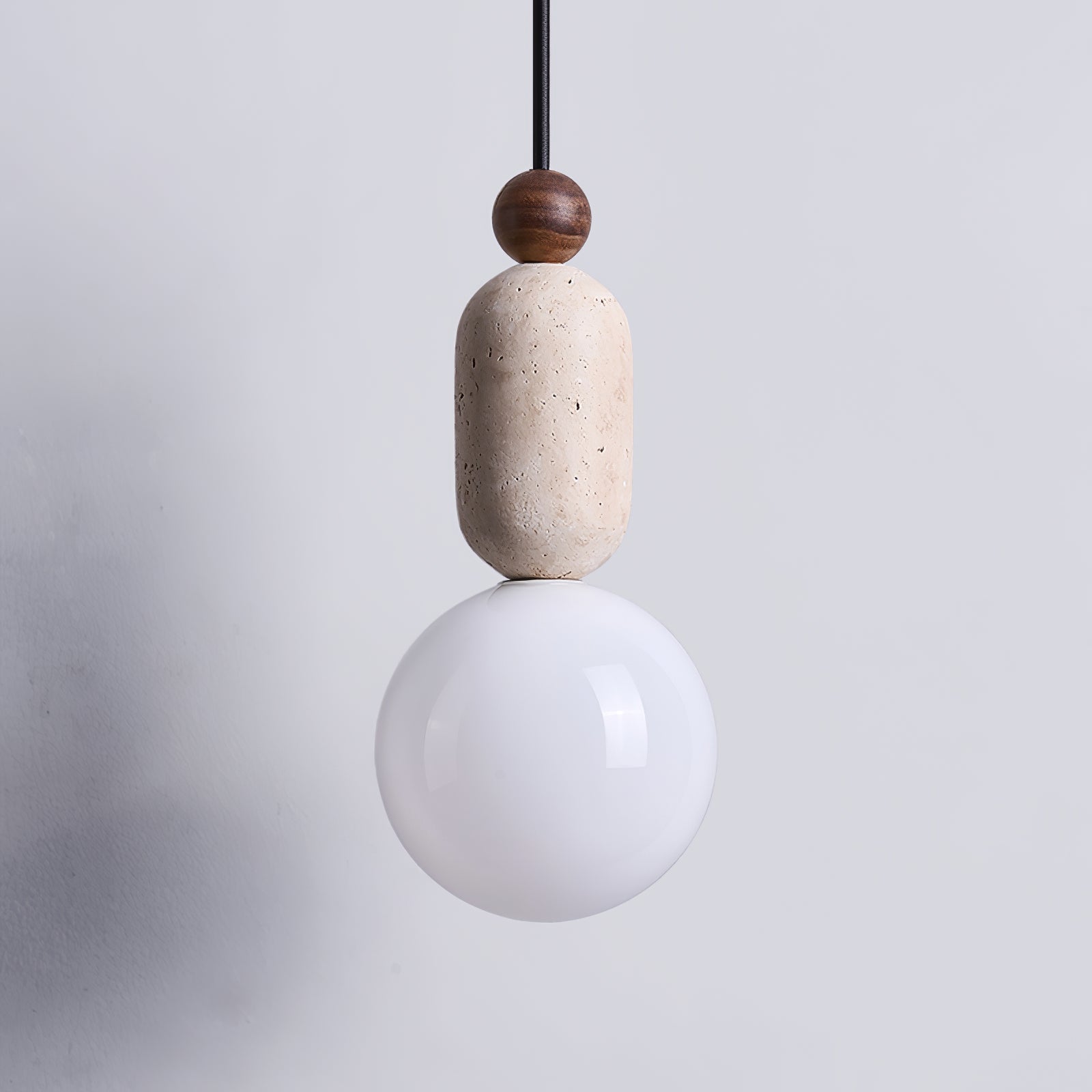 Vaarnii Travertine Pendant Light-Neutral Decor