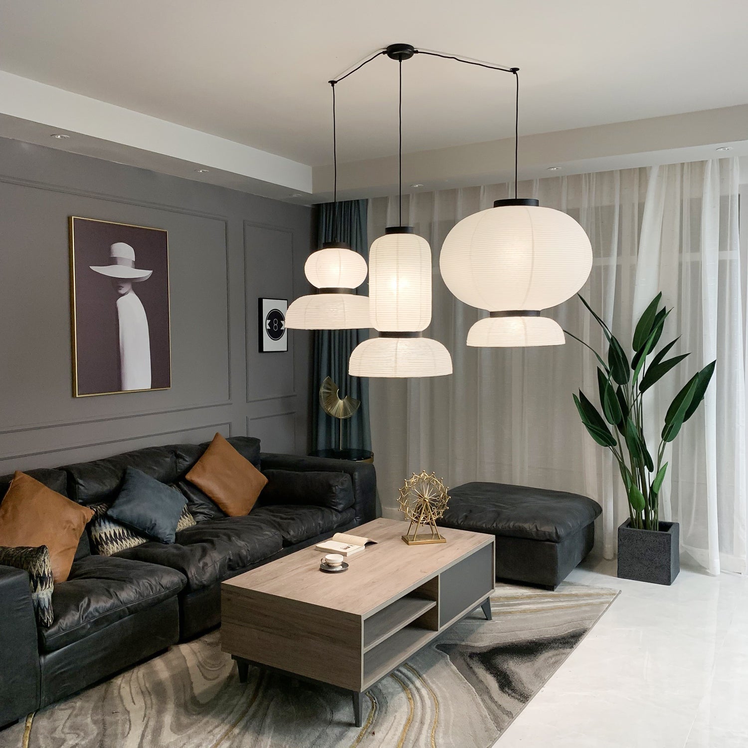 Quinvel Paper Scandinavian Pendant Lamp-Neutral Decor