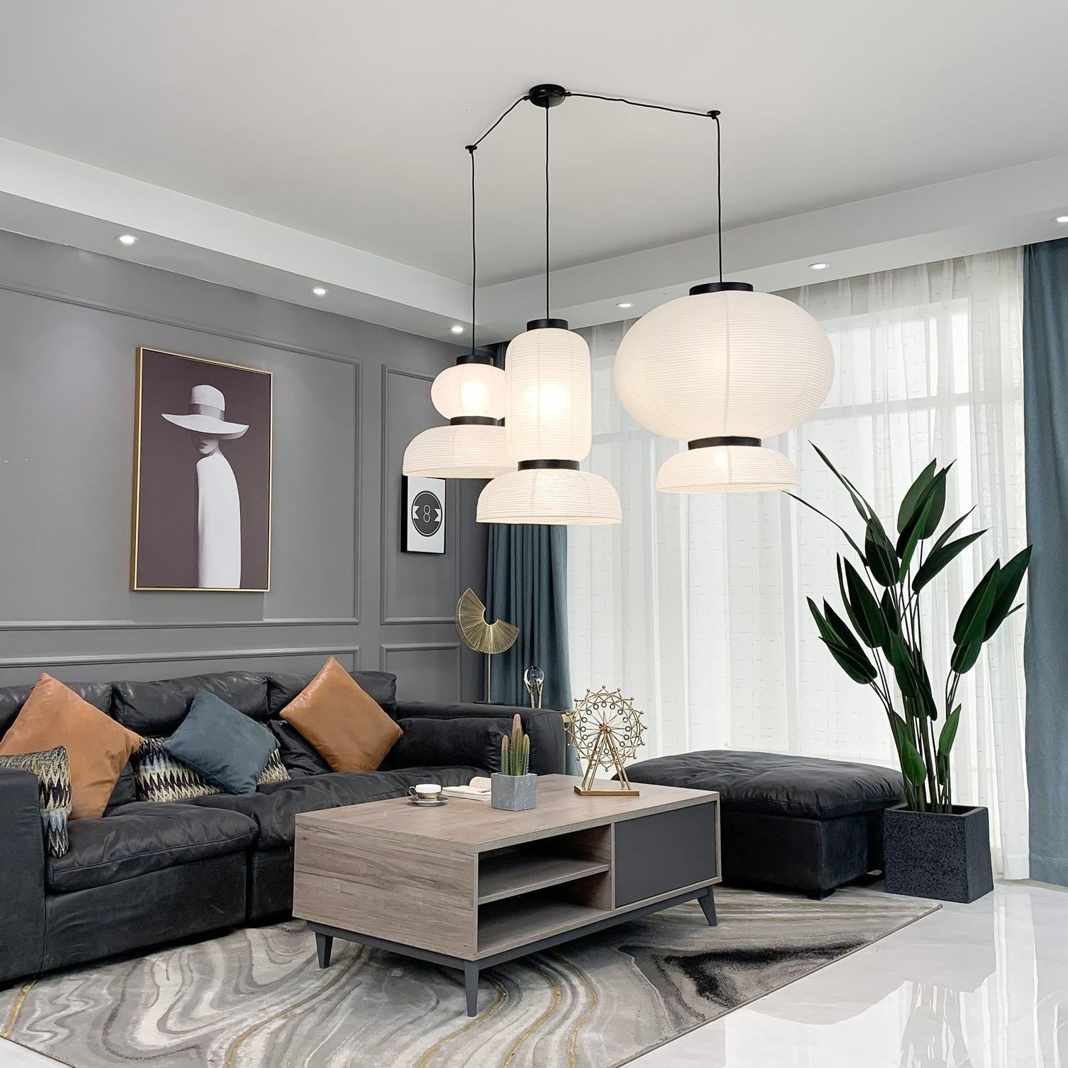 Quinvel Paper Scandinavian Pendant Lamp-Neutral Decor