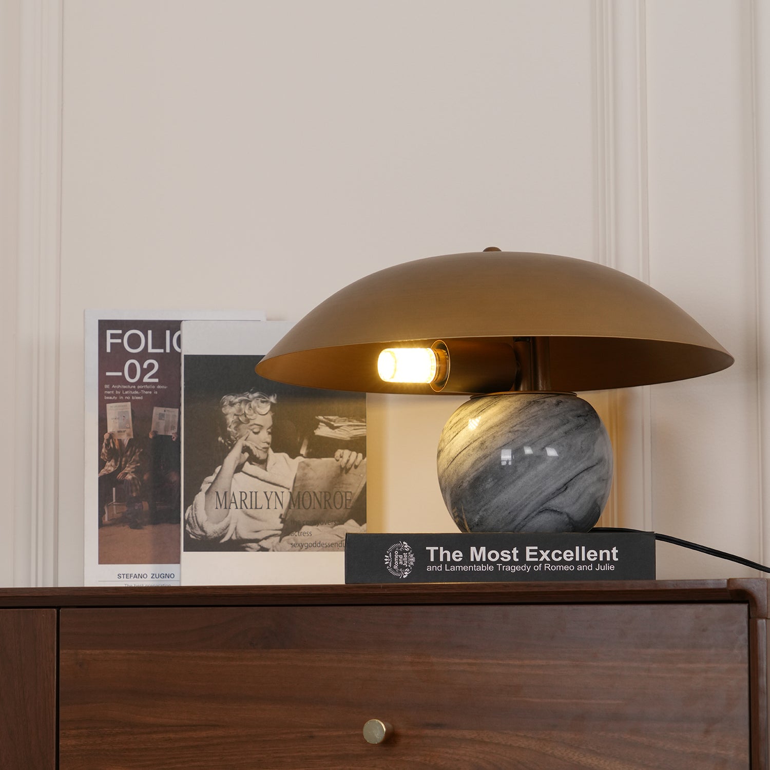 Celina Marble Artistic Table Lamp-Neutral Decor
