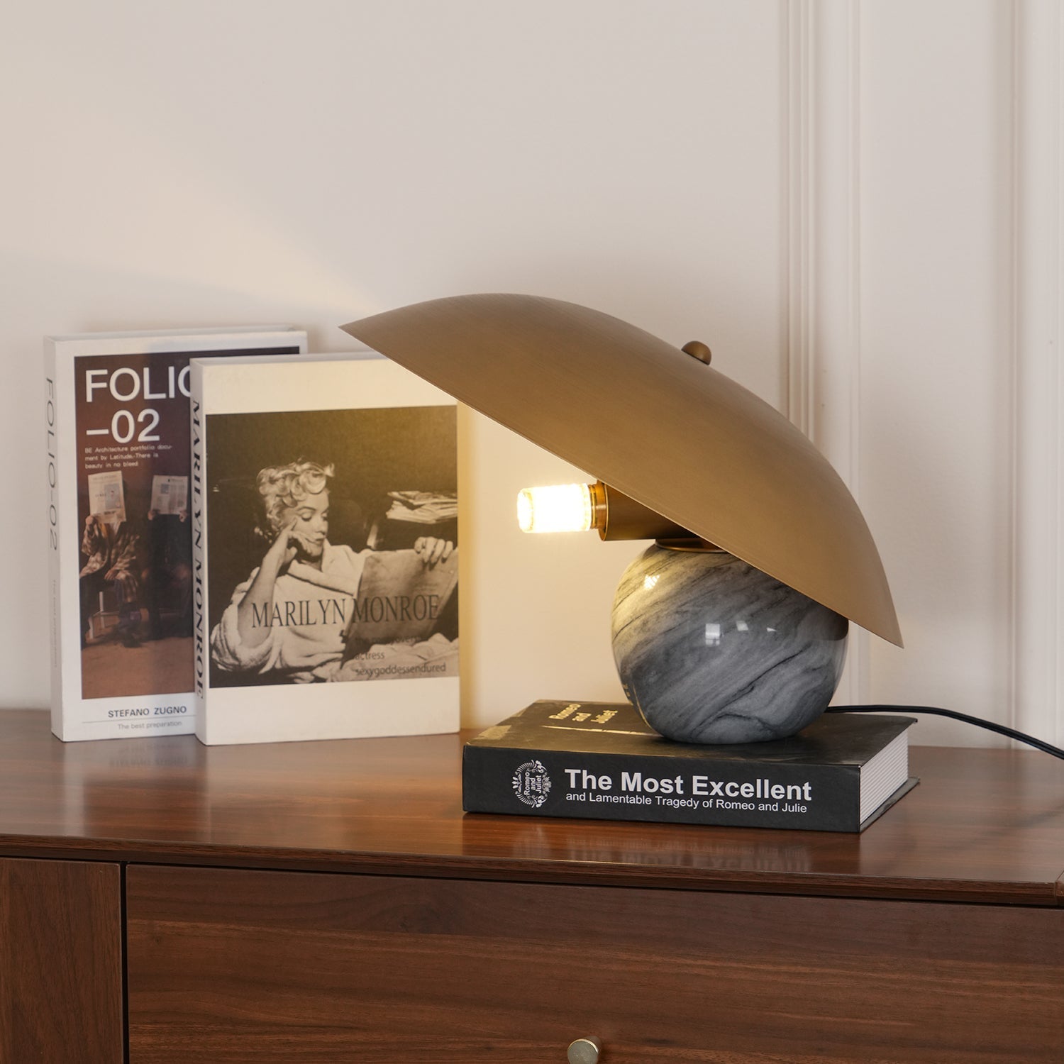 Celina Marble Artistic Table Lamp-Neutral Decor