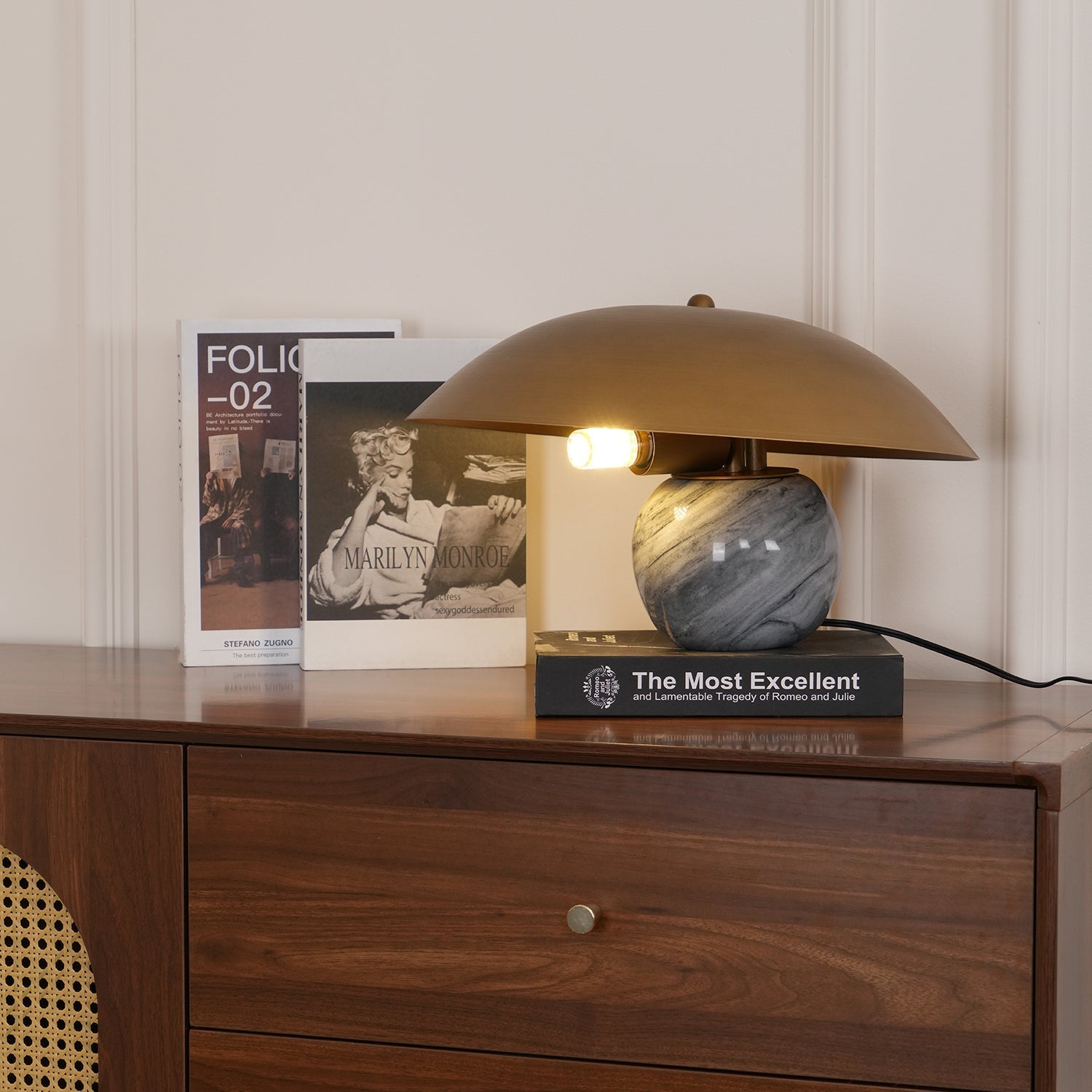 Celina Marble Artistic Table Lamp-Neutral Decor