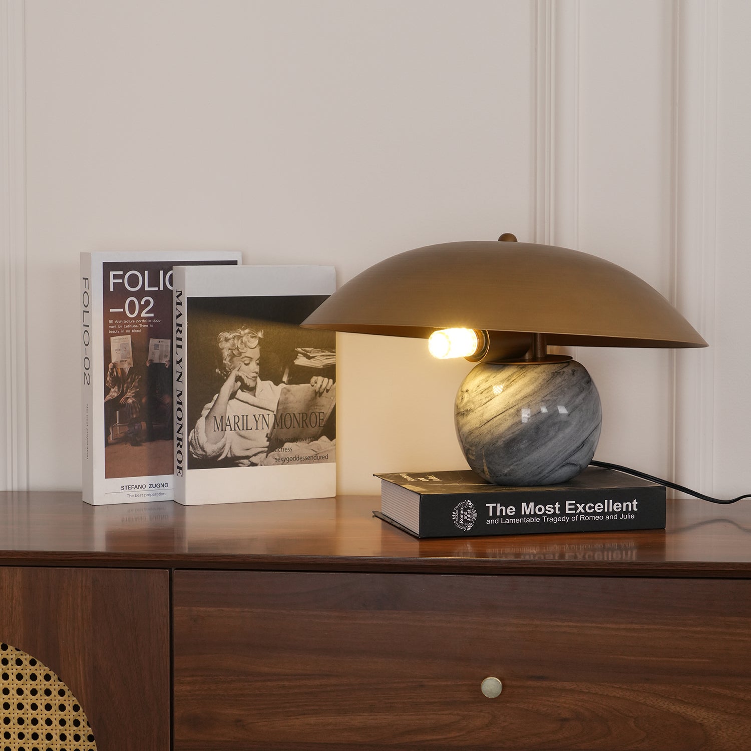 Celina Marble Artistic Table Lamp-Neutral Decor