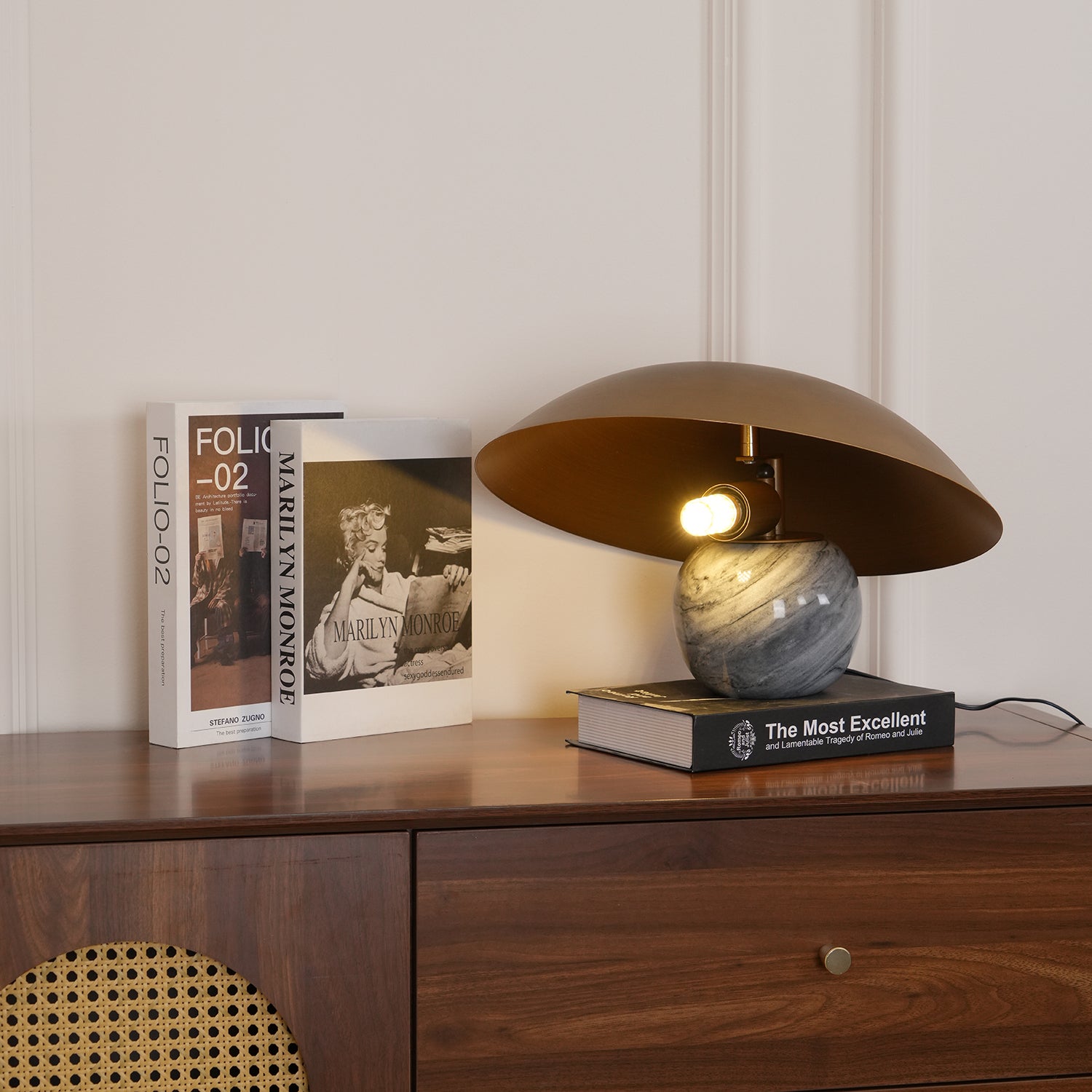 Celina Marble Artistic Table Lamp-Neutral Decor