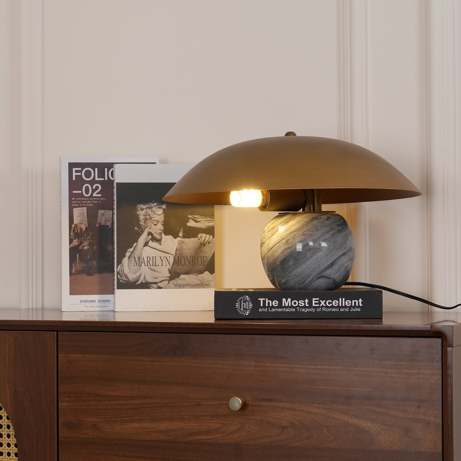 Celina Marble Artistic Table Lamp-Neutral Decor