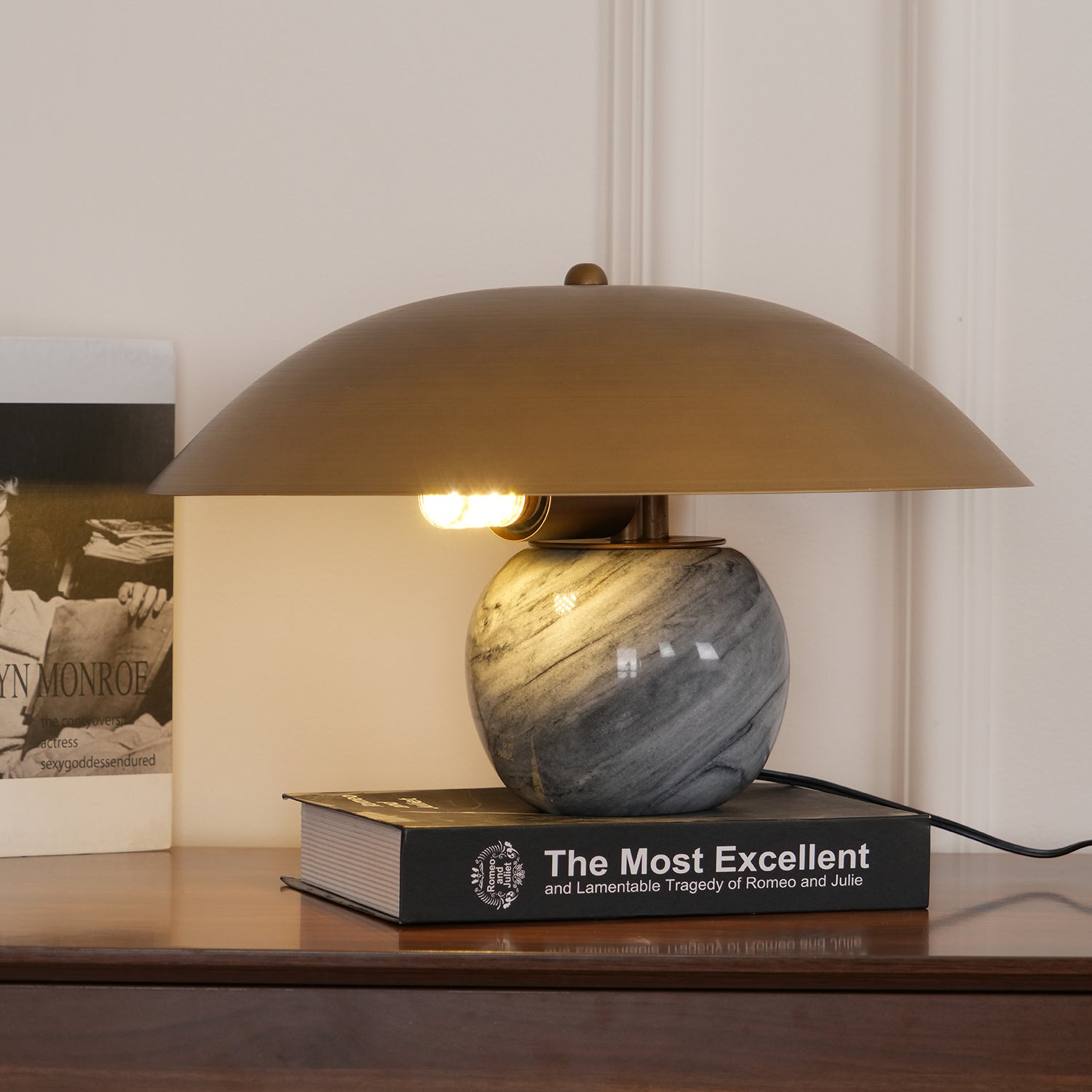 Celina Marble Artistic Table Lamp-Neutral Decor